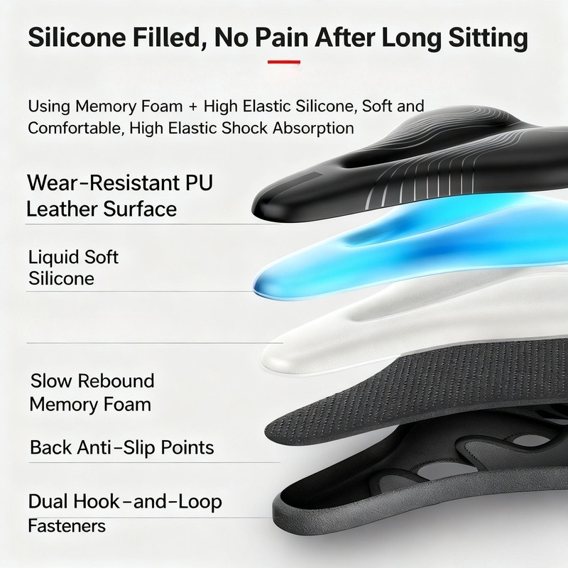 PHOENIX Gel & Memory Foam Bike - Mountain Biking Phoenix ulasan dan harga