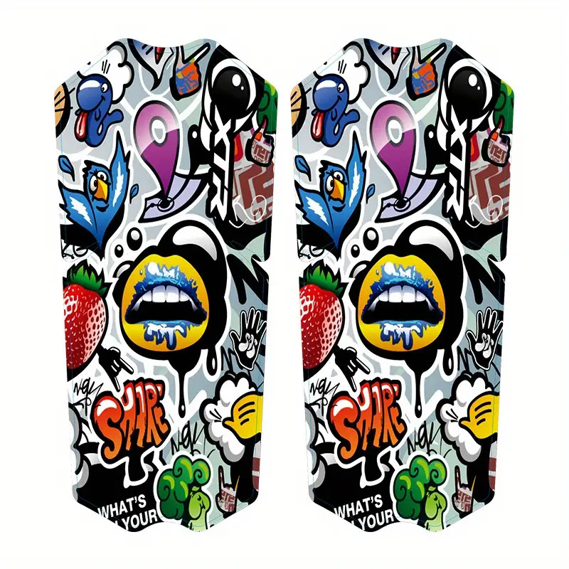 2D Flat Sticker 2pcs/XTR-M9100 - Mountain Biking Quotes ulasan dan harga