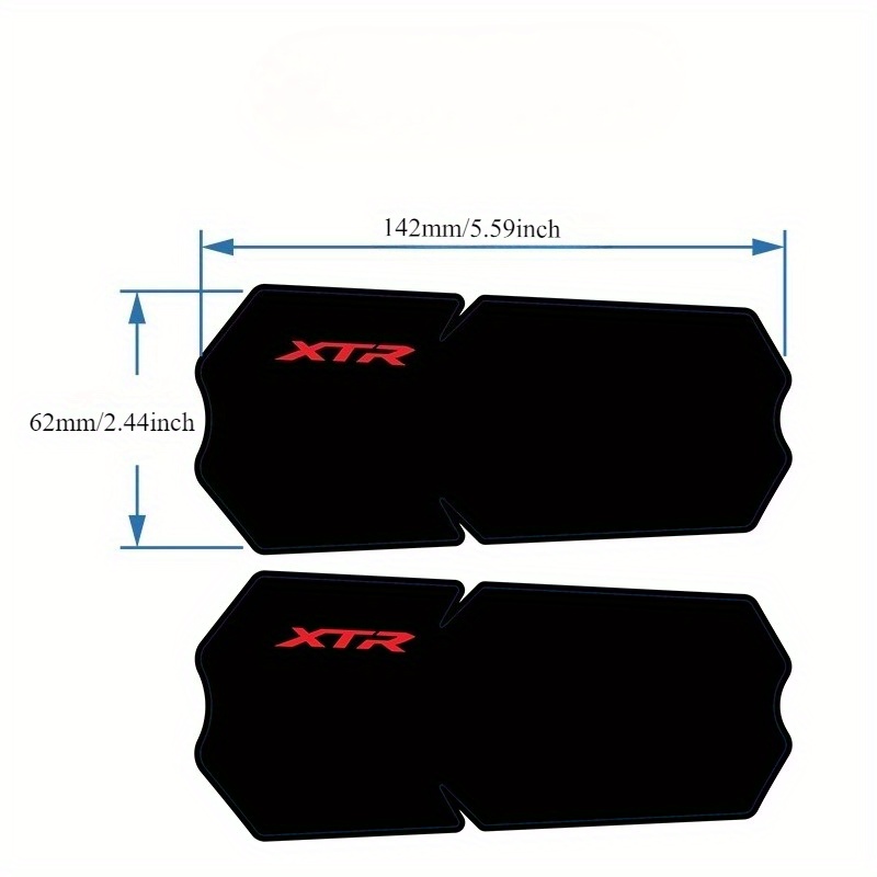 2D Flat Sticker 2pcs/XTR-M9100 - Mountain Biking Quotes ulasan dan harga